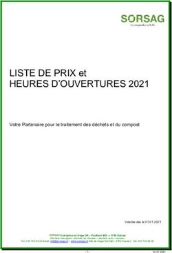 LISTE DE PRIX et HEURES D'OUVERTURES 2021 - Votre Partenaire pour le traitement des déchets et du compost - Sorsag AG