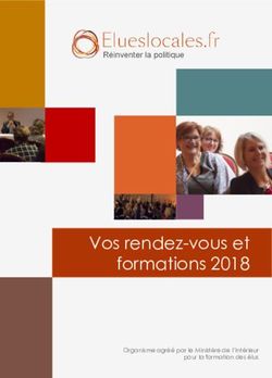 Vos rendez-vous et formations 2018 - Élues Locales