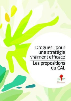 Drogues : pour une stratégie vraiment efficace Les propositions du CAL - Centre d'Action Laïque