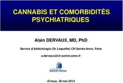 CANNABIS ET COMORBIDITÉS PSYCHIATRIQUES - ALAIN DERVAUX, MD, PHD SERVICE D'ADDICTOLOGIE (DR LAQUEILLE) CH SAINTE-ANNE. PARIS