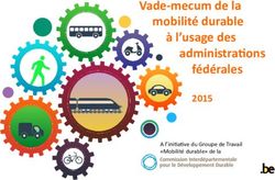 Vade-mecum de la mobilité durable à l'usage des administrations fédérales - 2015 A l'initiative du Groupe de Travail "Mobilité durable" de la