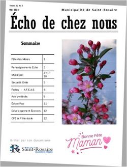 Écho de chez nous Sommaire - Saint-Rosaire