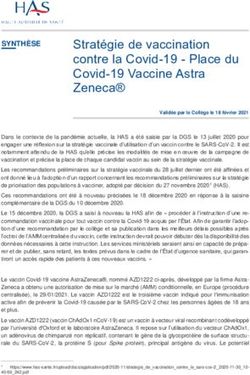Stratégie de vaccination contre la Covid-19 - Place du Covid-19 Vaccine Astra Zeneca - Place du Covid ...