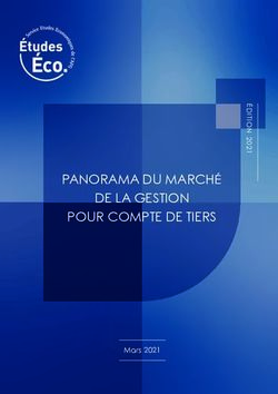 PANORAMA DU MARCH&Eacute; DE LA GESTION POUR COMPTE DE TIERS - Mars 2021