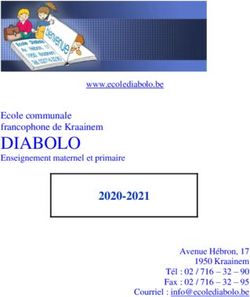 DIABOLO Ecole communale francophone de Kraainem 2020-2021 - École Diabolo