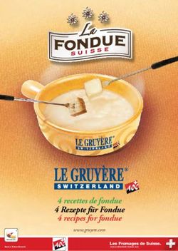 4 recettes de fondue 4 Rezepte für Fondue 4 recipes for fondue - www.gruyere.com