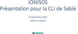 IONISOS Présentation pour la CLI de Sablé - 26 Novembre 2018 Sablé-sur-Sarthe - Sarthe.fr