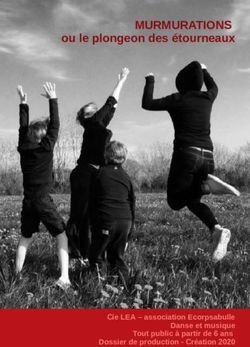 MURMURATIONS ou le plongeon des &eacute;tourneaux - Cie LEA - association Ecorpsabulle Danse et musique Tout public &agrave; partir de 6 ans Dossier de ...