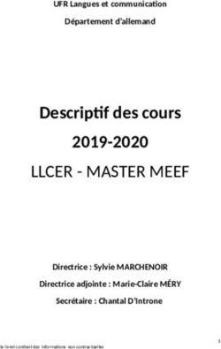 LLCER - MASTER MEEF Descriptif des cours 2019-2020
