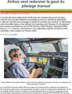 Airbus veut redonner le gout du pilotage manuel