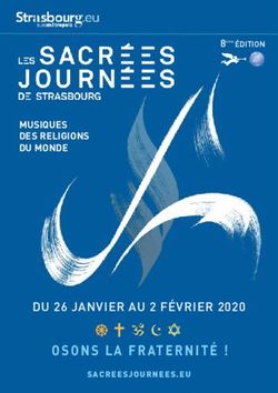 OSONS LA FRATERNITÉ ! - DU 26 JANVIER AU 2 FÉVRIER 2020 - MUSIQUES DES RELIGIONS DU MONDE - Federation for EDucation in Europe