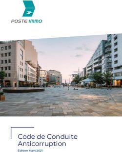 Code de Conduite Anticorruption - Édition Mars 2021 - | Poste-Immo