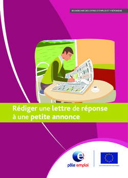 R&eacute;diger une lettre de r&eacute;ponse &agrave; une petite annonce