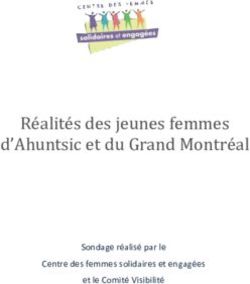 Réalités des jeunes femmes d'Ahuntsic et du Grand Montréal - Sondage réalisé par le Centre des femmes solidaires et engagées et le Comité Visibilité