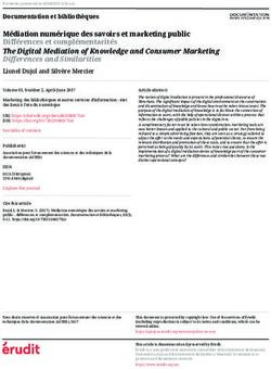 M&eacute;diation num&eacute;rique des savoirs et marketing public Diff&eacute;rences et compl&eacute;mentarit&eacute;s The Digital Mediation of Knowledge and Consumer Marketing ...