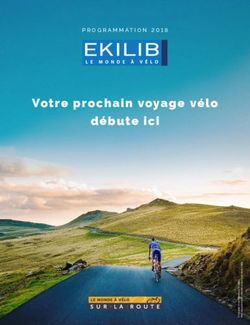 Votre prochain voyage vélo débute ici - PROGRAMMATION 2018