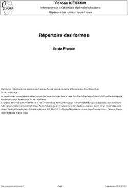 Répertoire des formes - Réseau ICÉRAMM - Iceramm