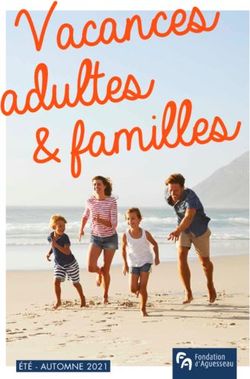 ÉTÉ - AUTOMNE 2021 - Fondation d'aguesseau