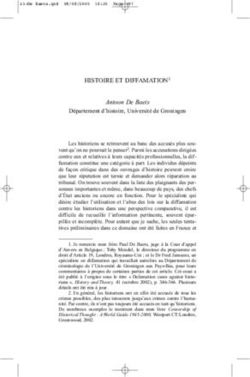 HISTOIRE ET DIFFAMATION1 - Antoon De Baets Département d'histoire, Université de Groningen