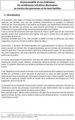 Homosexualité et vie chrétienne De nombreuses initiatives diocésaines au service des personnes et de leurs familles