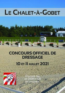 LE CHALET-&Agrave;- GOBET - CONCOURS OFFICIEL DE DRESSAGE 10 ET 11 JUILLET 2021 - DGM & CR Lausanne
