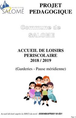 PROJET PEDAGOGIQUE ACCUEIL DE LOISIRS PERISCOLAIRE - 2018 / 2019 ...