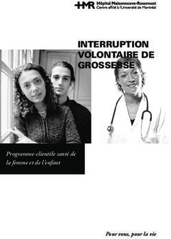 InterruptIon volontaIre de grossesse - Programme-client&egrave;le sant&eacute; de la femme et de l'enfant