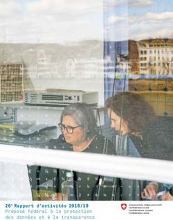 26e Rapport d'activités 2018/19 - Préposé fédéral à la protection des données et à la transparence