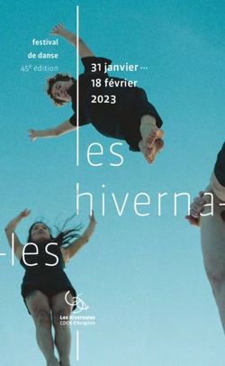 31 janvier- 18 f&eacute;vrier 2023 - festival de danse 45e &eacute;dition - Lachezleswatts.com
