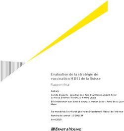 Evaluation de la stratégie de vaccination H1N1 de la Suisse