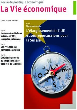 La Vie économique - Die Volkswirtschaft