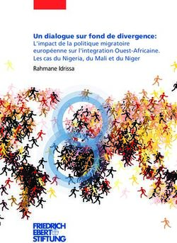 Un dialogue sur fond de divergence: L'impact de la politique migratoire européenne sur l'integration Ouest-Africaine. Les cas du Nigeria, du Mali ...