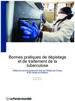 Bonnes pratiques de dépistage et de traitement de la tuberculose