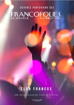 UNE AUTRE FA&Ccedil;ON DE VIVRE LE FESTIVAL - Francofolies