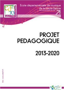 PROJET PEDAGOGIQUE 2013-2020 - EDM 70