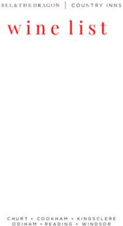 Wine list - CHURT COOKHAM KINGSCLERE ODIHAM READING WINDSOR - Bel & The Dragon Reading