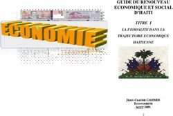 GUIDE DU RENOUVEAU ECONOMIQUE ET SOCIAL D'HAITI - TITRE I LA FEODALITE DANS LA TRAJECTOIRE ECONOMIQUE