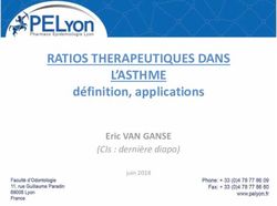 RATIOS THERAPEUTIQUES DANS L'ASTHME - définition, applications Eric VAN GANSE (CIs : dernière diapo) - AFCROs