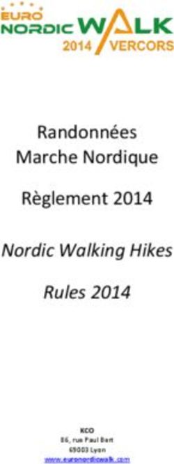 Randonn&eacute;es Marche Nordique R&egrave;glement 2014 - Nordic Walking Hikes Rules 2014