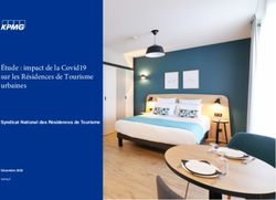 &Eacute;tude : impact de la Covid19 sur les R&eacute;sidences de Tourisme urbaines