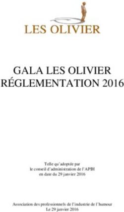GALA LES OLIVIER R&Eacute;GLEMENTATION 2016 - Telle qu'adopt&eacute;e par le conseil d'administration de l'APIH en date du 29 janvier 2016 Association des ...