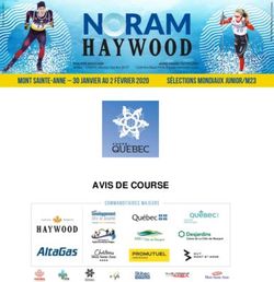 AVIS DE COURSE - Ski de fond Québec