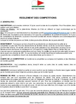 REGLEMENT DES COMPETITIONS - Golf Club 7 Fontaines