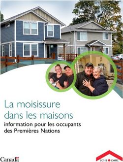 La moisissure dans les maisons - information pour les occupants des Premières Nations