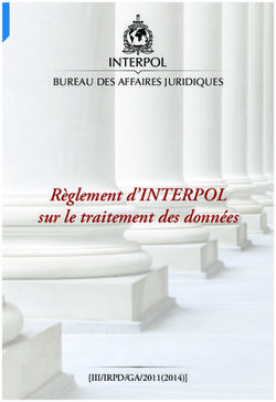 Règlement d'INTERPOL sur le traitement des données - III/IRPD/GA/2011(2014)
