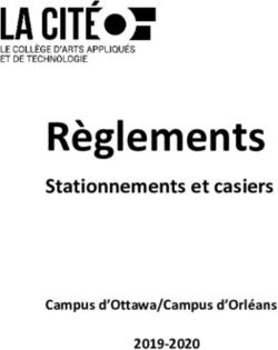 Règlements Stationnements et casiers - Campus d'Ottawa/Campus d'Orléans 2019-2020 - La Cité