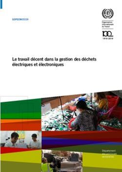 Le travail décent dans la gestion des déchets électriques et électroniques - GDFEEW/2019 - ILO