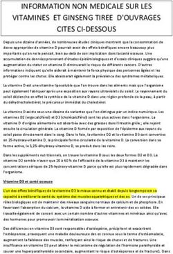 INFORMATION NON MEDICALE SUR LES VITAMINES ET GINSENG TIREE D'OUVRAGES CITES CI-DESSOUS