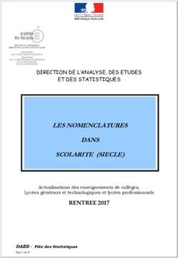 LES NOMENCLATURES DANS SCOLARITE (SIECLE) - RENTREE 2017 - DIRECTION DE L'ANALYSE, DES ETUDES - 2nd degré : CAE