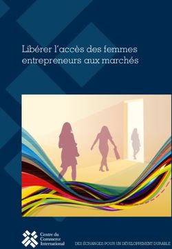 Libérer l'accès des femmes entrepreneurs aux marchés - DES ÉCHANGES POUR UN DÉVELOPPEMENT DURABLE - ITC